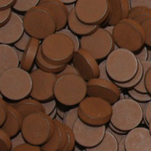 Brown Wooden Discs (15mm x 4mm)