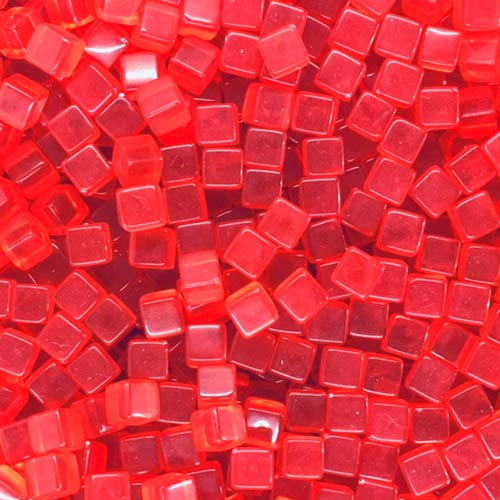 MeepleSource.com | Red Acrylic Cubes (8mm)