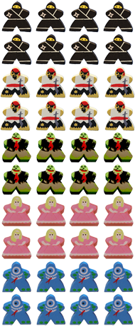 Set of 8 Character MegaMeeples