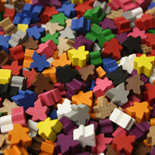 Assorted Mixed Mini Meeples (12mm) - All 12 Colors!