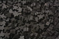 Black Mini Meeples (12mm)