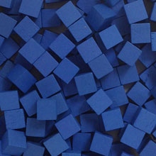Blue Wooden Cubes (8mm)
