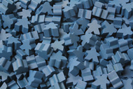 Blue Mini Meeples (12mm)