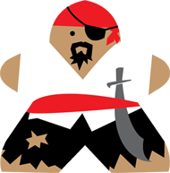Pirate Meeple Sticker (3")