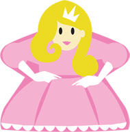 Princess Meeple Sticker (3")