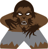 Werewolf Meeple Sticker (3")