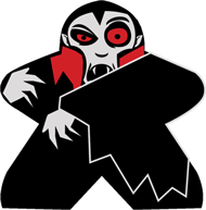 Vampire Meeple Sticker (3")