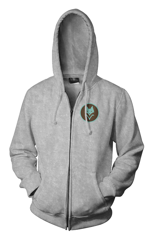 Full-Color Scythe Faction Zippered Hoodie (Small Logo) â€“ Vesna