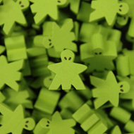 Green Alien Mega Meeples (19mm)