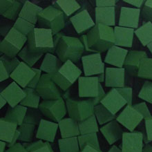 Green Wooden Cubes (8mm)