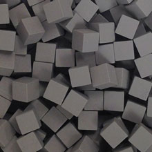 Grey Wooden Cubes (8mm)