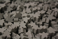 Grey Mini Meeples (12mm)