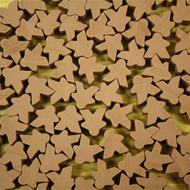 Bulk Brown Misfit Mini Meeples (12mm) - Bag of 250!