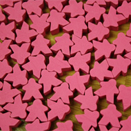 Bulk Pink Misfit Mini Meeples (12mm) - Bag of 250!