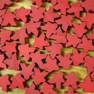 Bulk Red Misfit Mini Meeples (12mm) - Bag of 250!