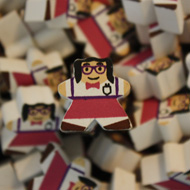 Nerd Girl Mega Meeples (19mm)