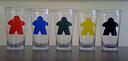 Set of 5 Meeple Pint Glasses