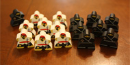 Pirates vs. Ninjas 16-piece MegaMeeple Set (8 of each)