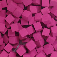 Pink Wooden Cubes (8mm)