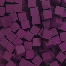 Purple Wooden Cubes (8mm)