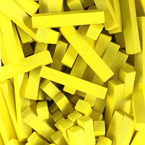 MeepleSource.com | Yellow Wooden Sticks (4x4x25mm)