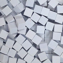 White Wooden Cubes (8mm)