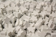 White Mini Meeples (12mm)