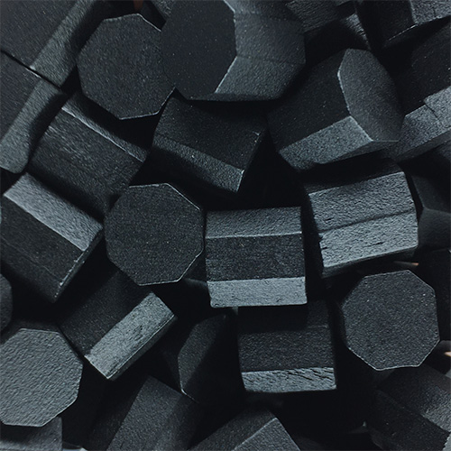 Black Wooden Octagons (10mm)