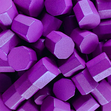 Purple Wooden Octagons (10x10x10mm)