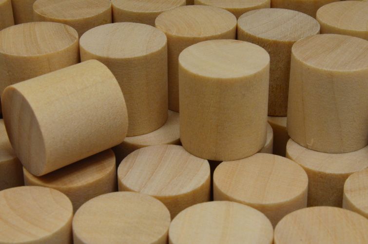 Unpainted Wooden Cylinders (15mm)