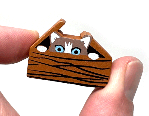 2-sided "Cats in Baskets" (15-piece set for Isle of Cats)