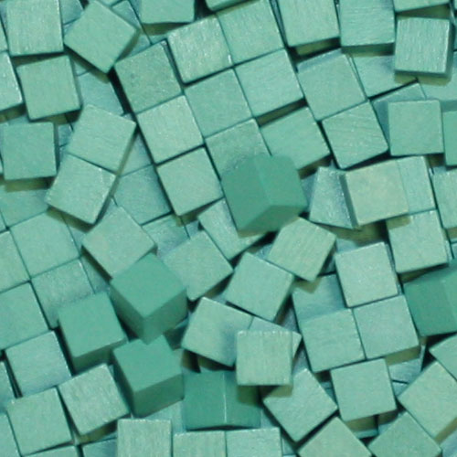 Turquoise Wooden Cubes