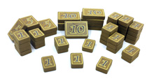 50-Piece Wooden Coin Set  for Above and Below