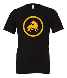 Scythe: Saxony Empire (Black T-Shirt with Yellow Logo)