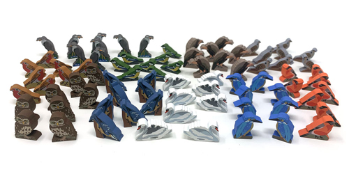 80-piece set of Deluxe European Wingspan Birds (8 of each of the 10 types)