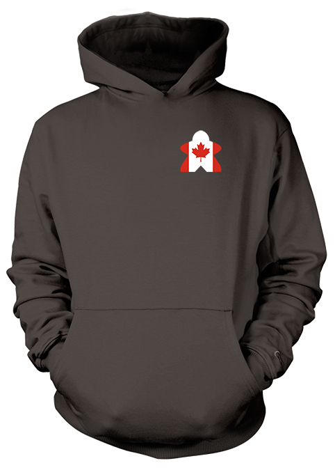 Full-Color Meeple Hoodie (Flag Series) - Canada