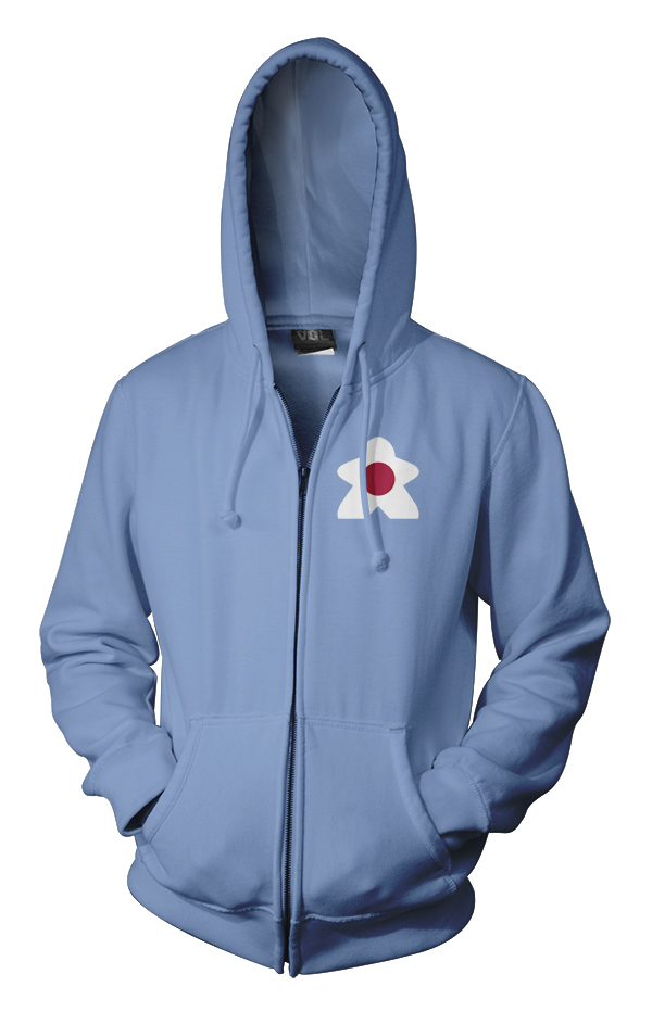 Full-Color Meeple Zippered Hoodie (Flag Series) - Japan