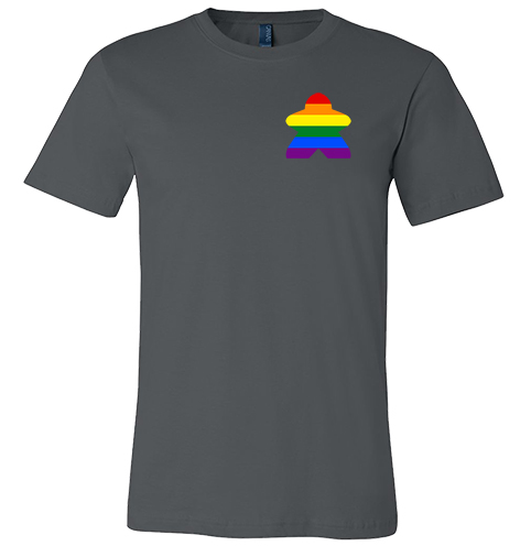 Full-Color Meeple T-Shirt (Flag Series) - Pride