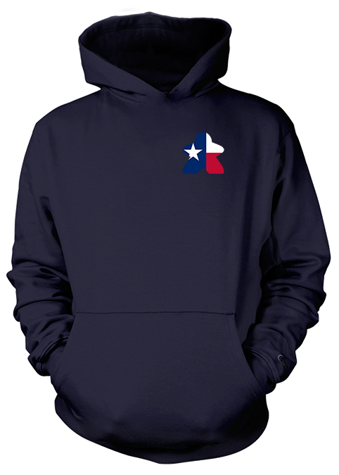 Full-Color Meeple Hoodie (Flag Series) - Texas