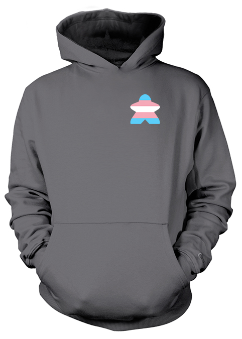 Full-Color Meeple Hoodie (Flag Series) - Transgender