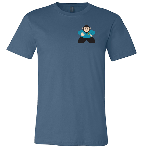 Full-Color Meeple T-Shirt (Heroes & Villains Series) - Leonard
