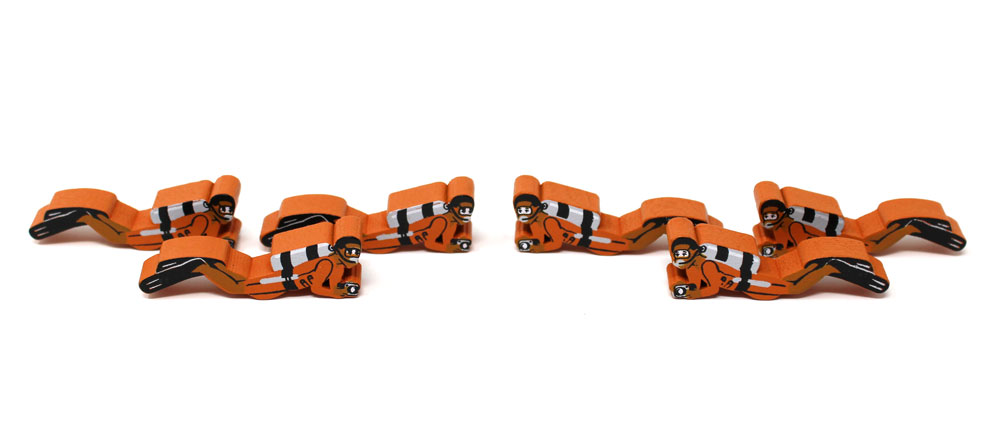 Finspan Orange Diver Pack (6 pcs)