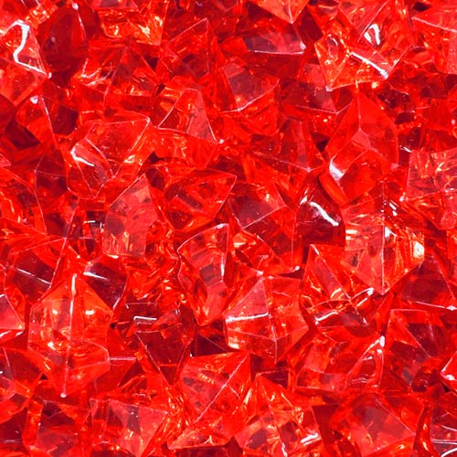 Red (Translucent) Acrylic Gem (Large)