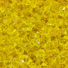 Yellow (Translucent) Acrylic Gems (Large)
