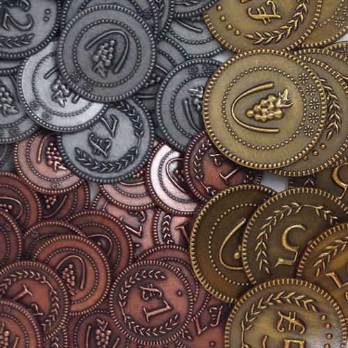 Set of Custom Metal Lira Coins (72 pcs) - (Stonemaier Games)
