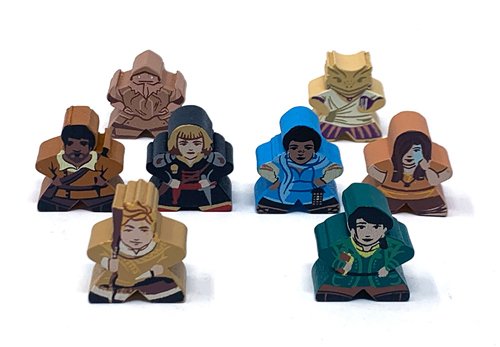 Character Meeples for Near and Far (8 pcs)