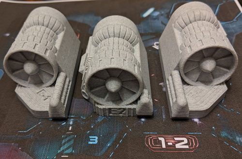 3D Printed Engines for Nemesis (set of 3)