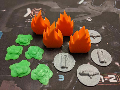 3D Printed Game Goodies for Nemesis (13 piece set)