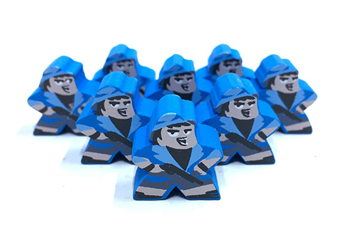 Blue Explorer - Individual Character Meeple