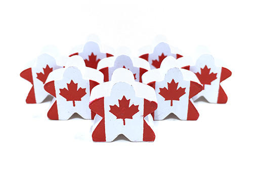 Canadian Flag - Individual Character Meeple